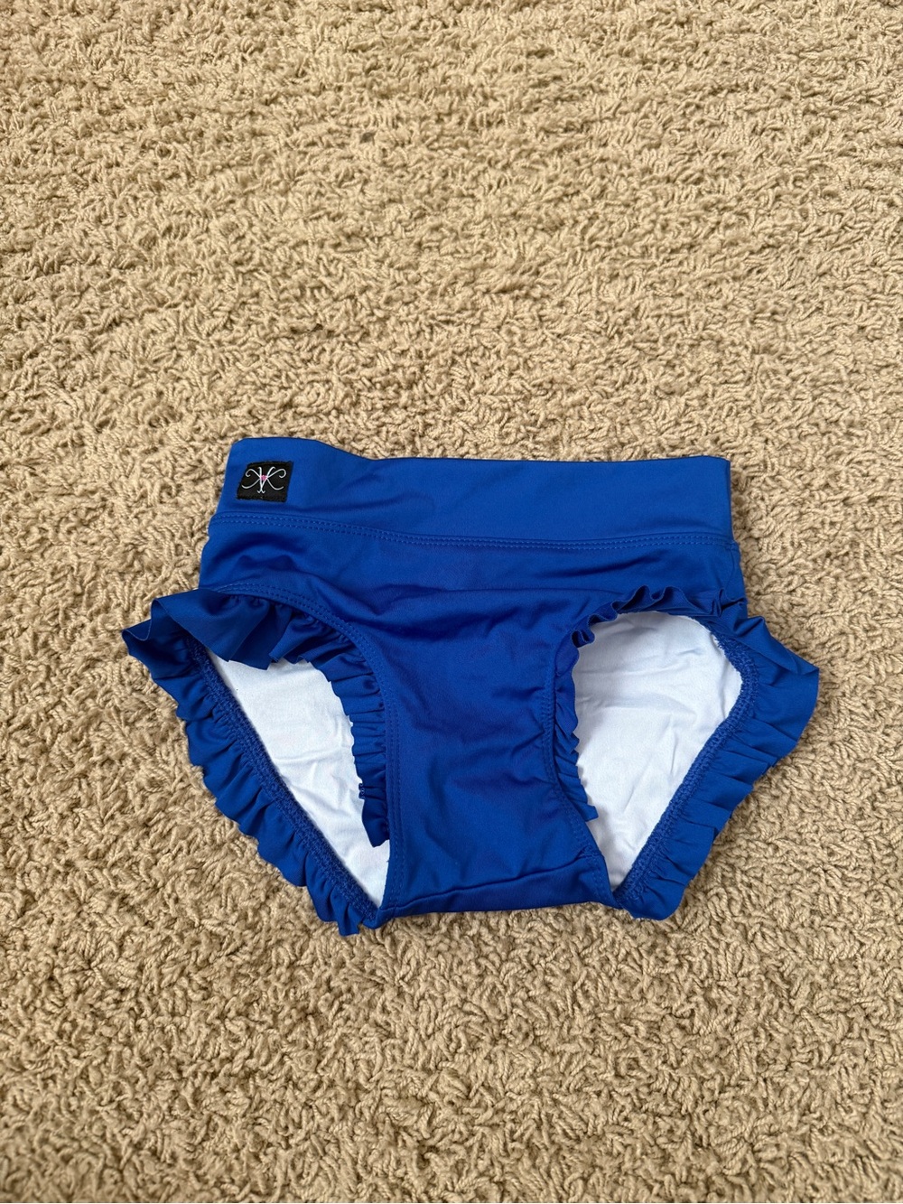 Girls Royal Blue Kandi Kouture Ruffled Dance Briefs CL